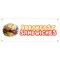 Signmission Breakfast Sandwiches Banner Heavy Duty 13 Oz Vinyl with Grommets B-Breakfast Sandwiches - alternate 1